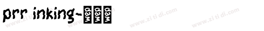 prr inking字体转换